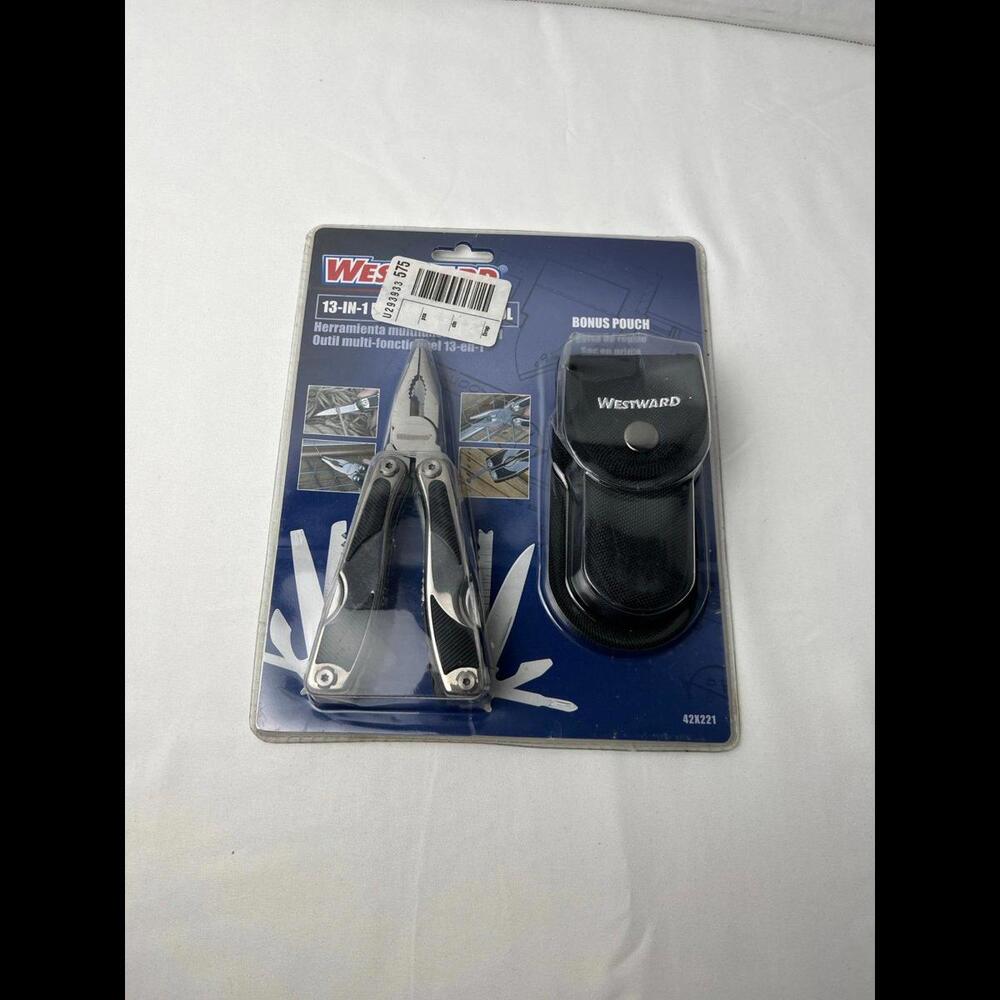 Westward New 6ATV4 Multi Tool, SS, 17 Function, Locking, Terylene Sheathe